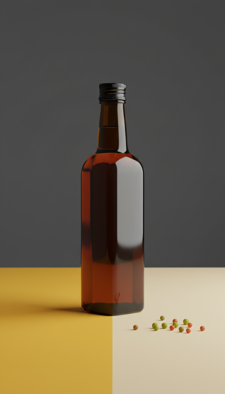 Cold-Pressed Mustard Oil Glass Bottle